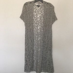 Grey crotchet like jacket